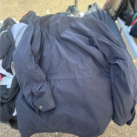 Claiborne Men's Dark Blue Raincoat - Picture 2 of 3